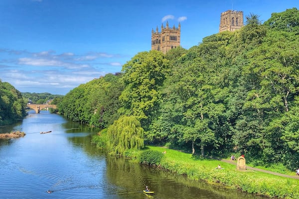 We stopped by Durham today as part of a University Open Day visit and took some time to also explore the town.
As well as the cathedral which commends a great spot over the river there is also the castle, botanical gardens as well as lots of old parts of the beautiful town to explore.