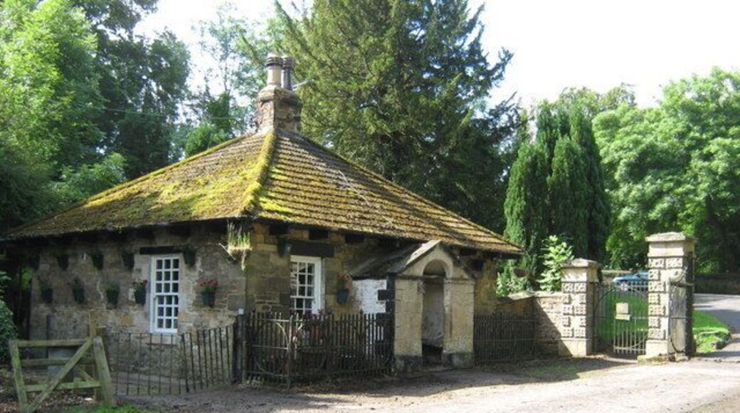 Gatehouse Groxdale Hall Inside the entrance to Croxdale Estate, County Durham