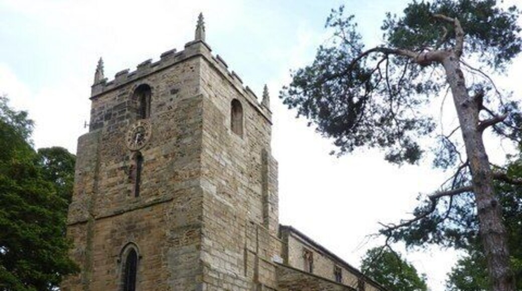 St Laurence's parish church, Hallgarth, Pittington, County Durham, seen from the southwest