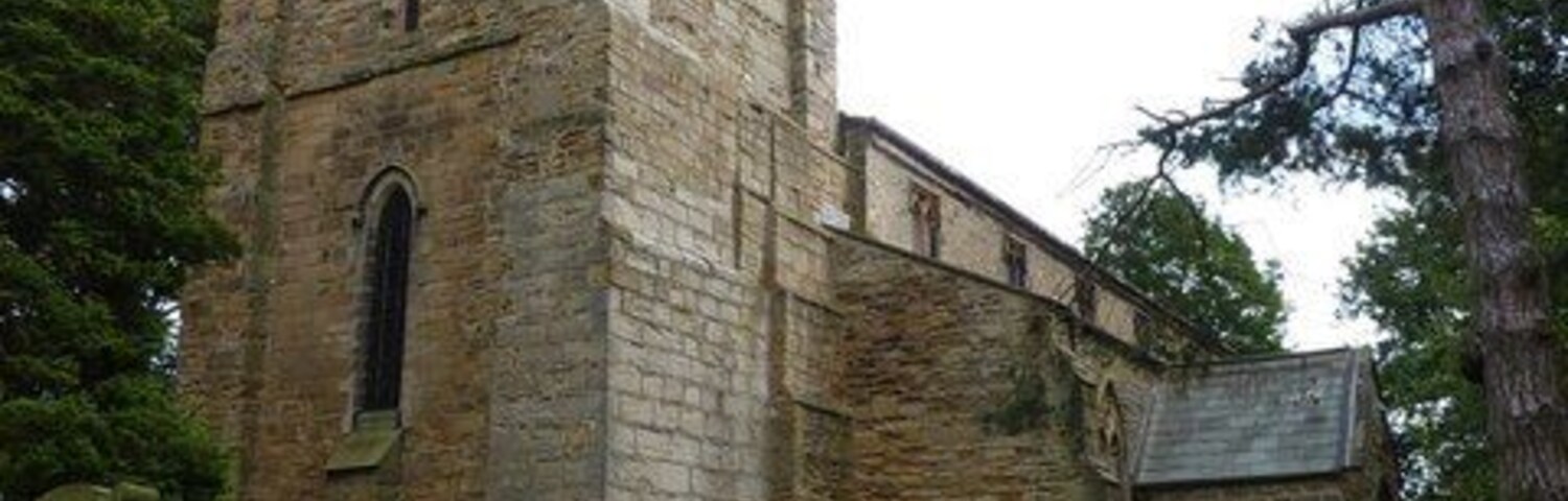 St Laurence's parish church, Hallgarth, Pittington, County Durham, seen from the southwest