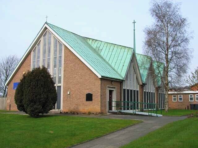 Roman Catholic church of SS Joseph, Patrick and Cuthbert, Church Street East, Coxhoe, County Durham, seen from the south