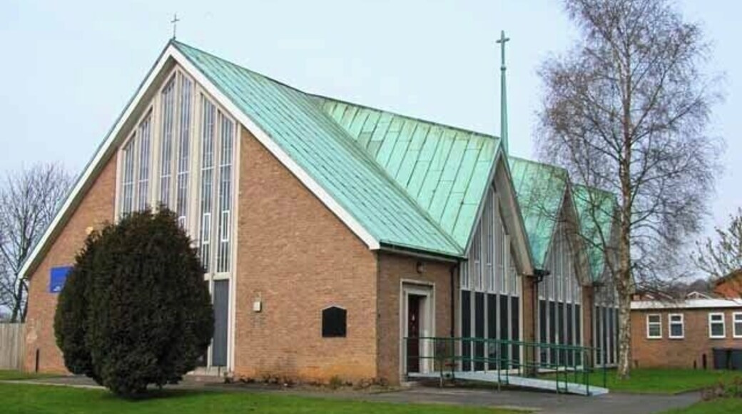 Roman Catholic church of SS Joseph, Patrick and Cuthbert, Church Street East, Coxhoe, County Durham, seen from the south