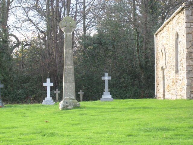 Crosses at Croxdale Chapel This picture shows a collection of relatively modern crosses in the grounds of the old Chapel at Croxdale Hall on Croxdale Estate in County Durham.