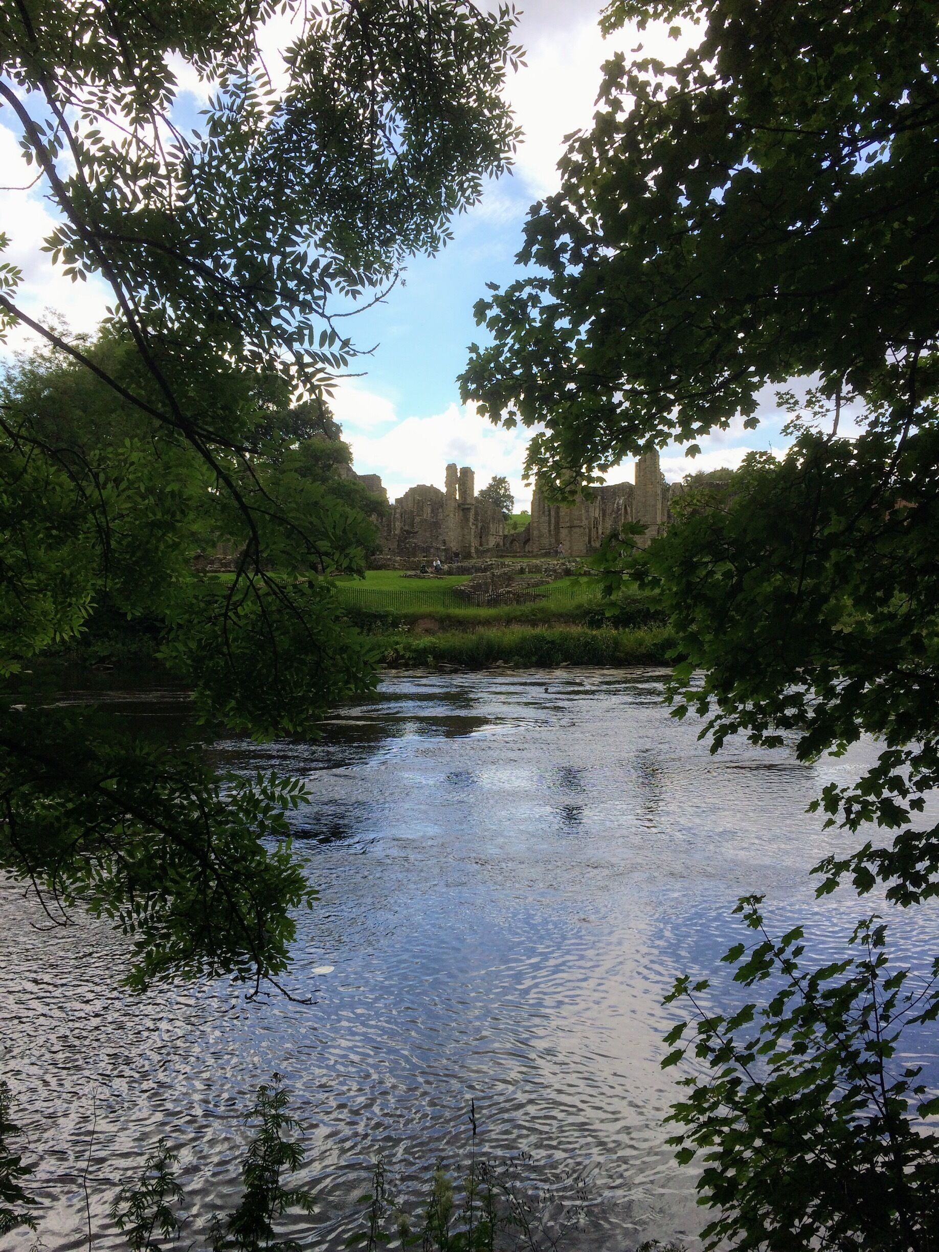 A glimpse of Finchale Priory, Bishops Auckland. 