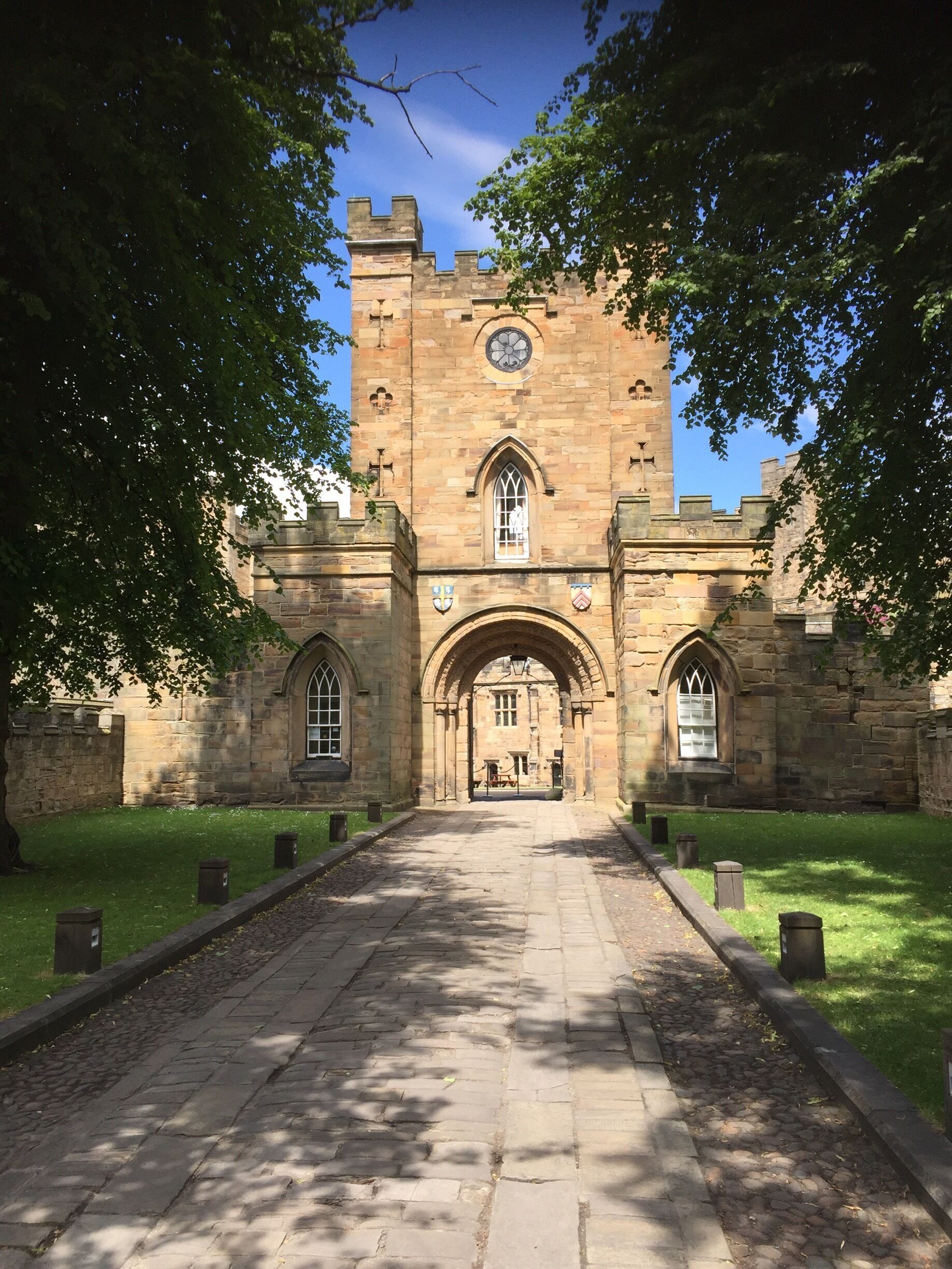 Entrance of Durham castle. 