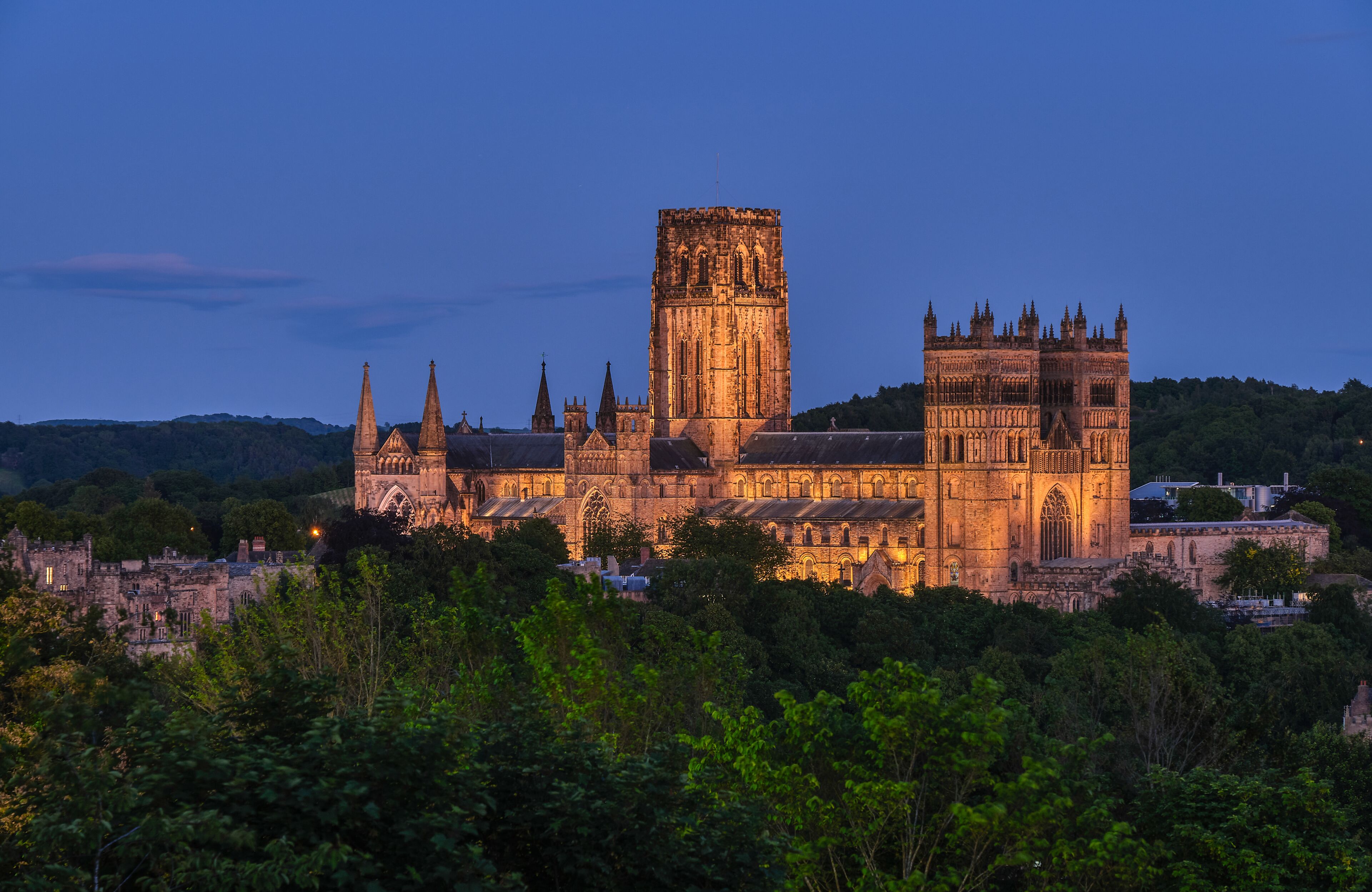 Durham Cathedral at night