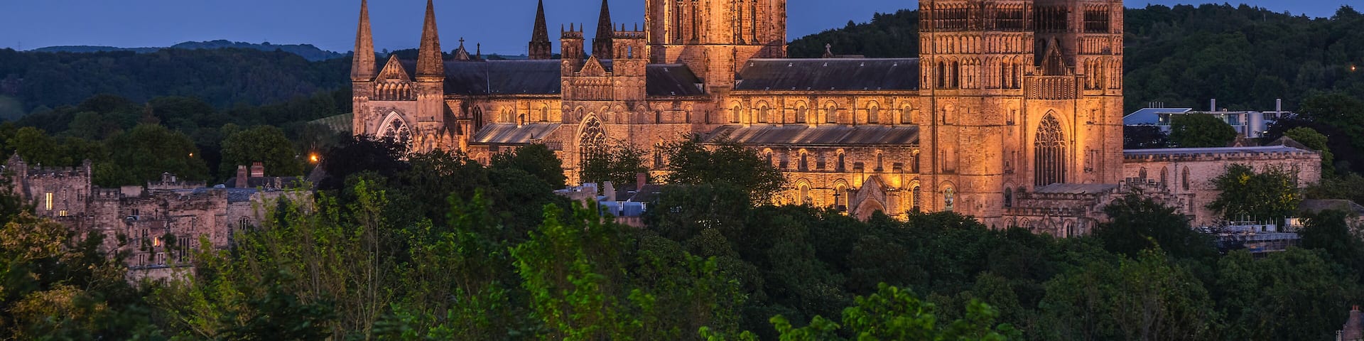 Durham Cathedral at night