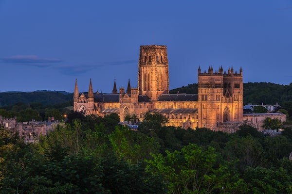 Durham Cathedral at night