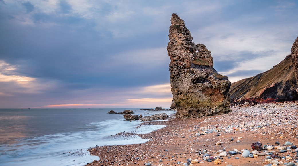 Chemical Beach Sea Stack / Dawdon Chemical Beach, got its name from the former Seaham Chemical Works and is located on the Durham coastline south of Seaham, with its Magnesian Limestone Stack