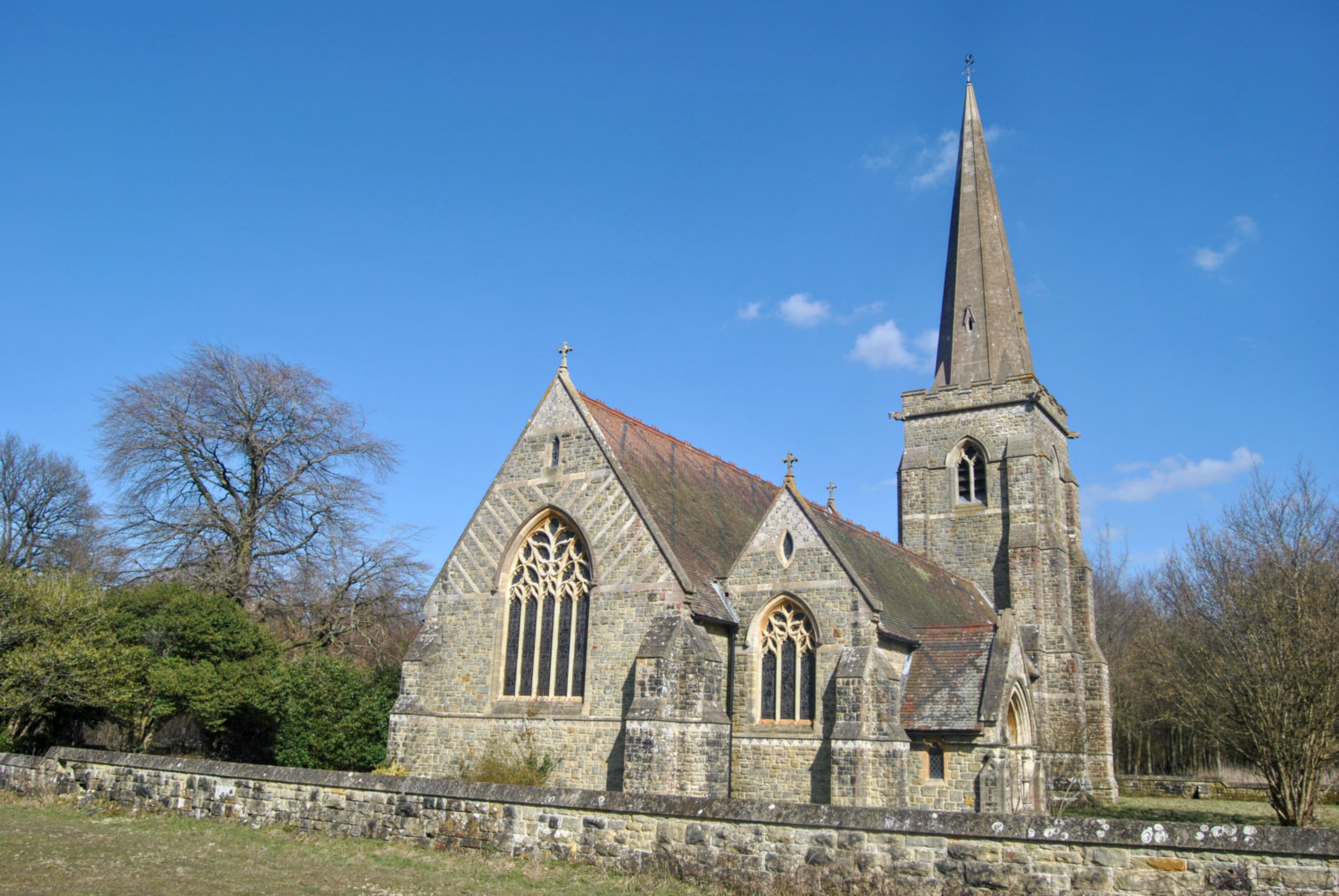 St Stephen's church, Hammerwood, East Sussex, seen from the west
