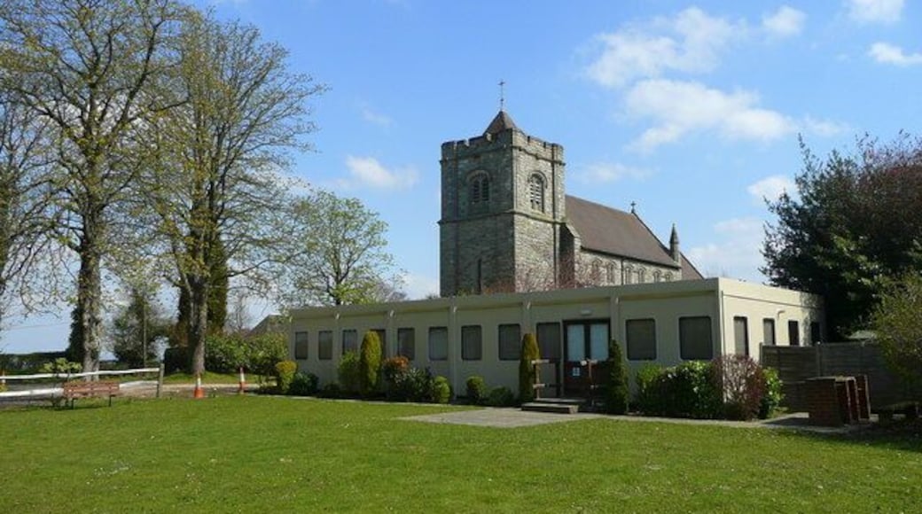 Turners Hill church and hall The prefab building spoils the whole effect.
