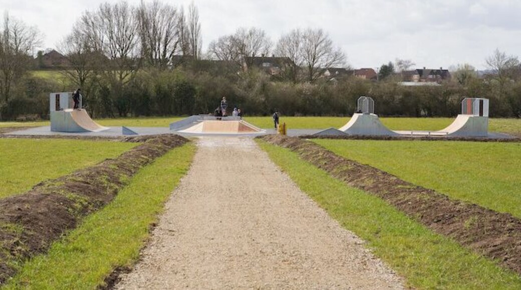 New Skateboard Park near Whitetree Farm, Horton Heath