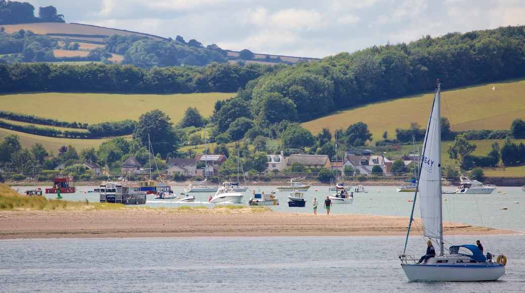 Exmouth featuring a sandy beach, general coastal views and a coastal town