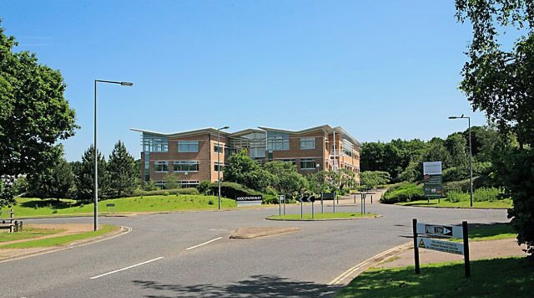 Roundabout and Office named 4500 Parkway, Solent Business Park This newly built office is for rent.