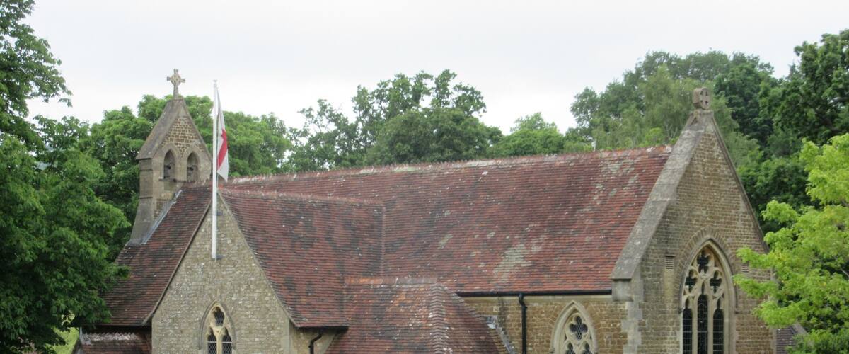 St John the Evangelist's Church, Old Kiln Lane, Churt, Borough of Waverley, Surrey, England.