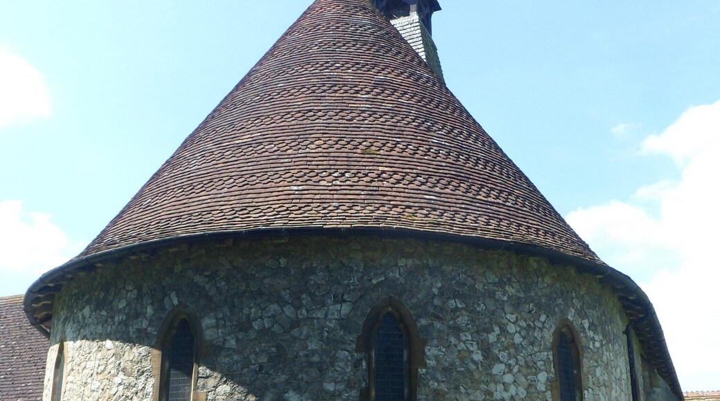 St Paul's parish church, Poyle Road, Tongham, Surrey, England, seen from the east
