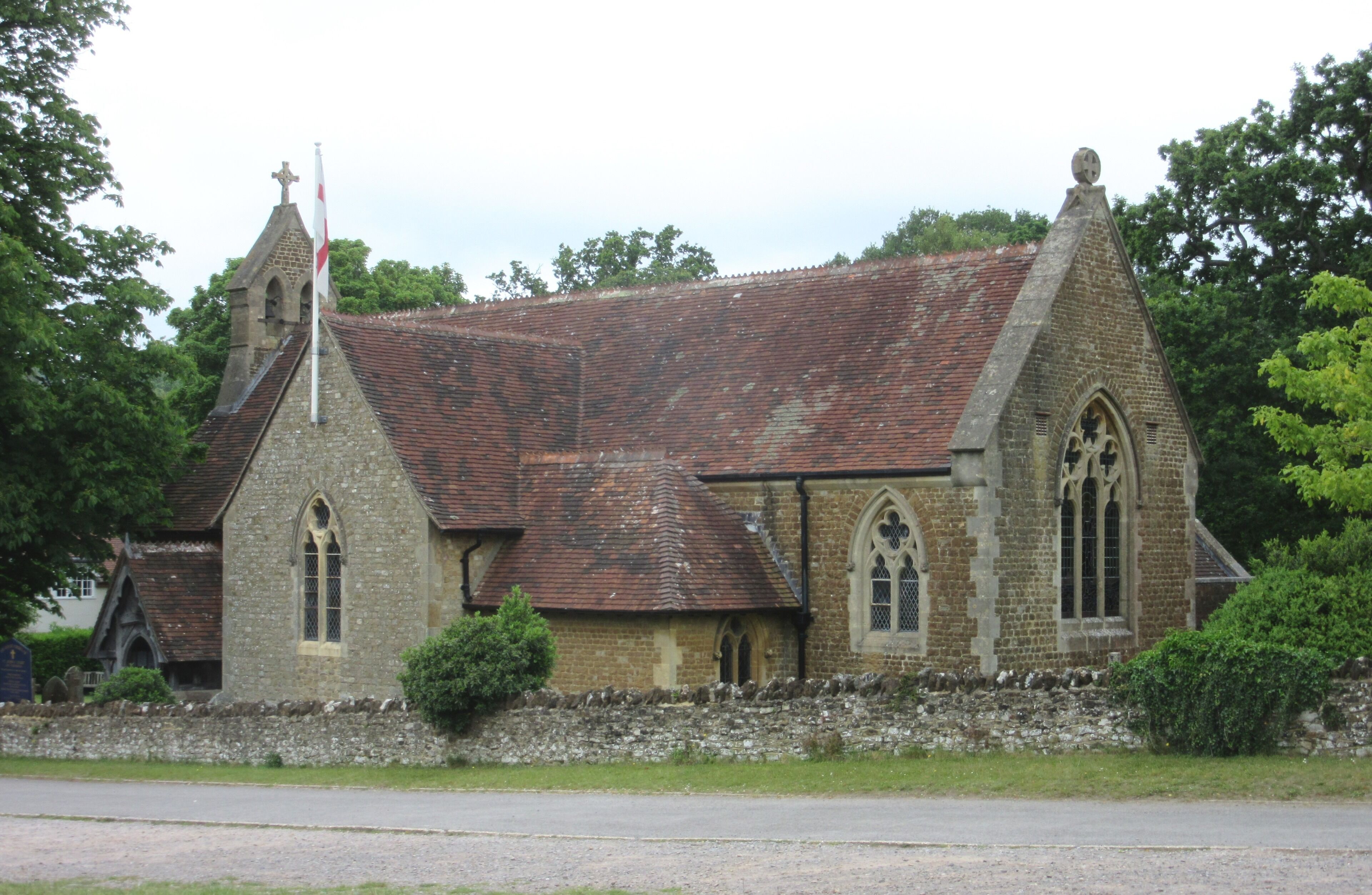 St John the Evangelist's Church, Old Kiln Lane, Churt, Borough of Waverley, Surrey, England.