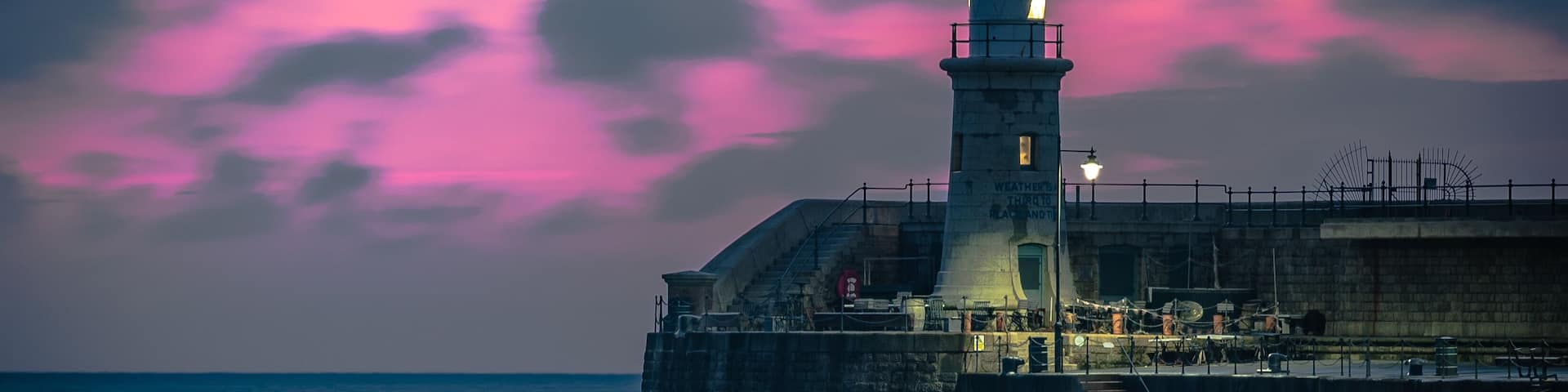 Photo taken from the beach opposite the harbour arm. Very little editing. Beautiful sunrise and location.