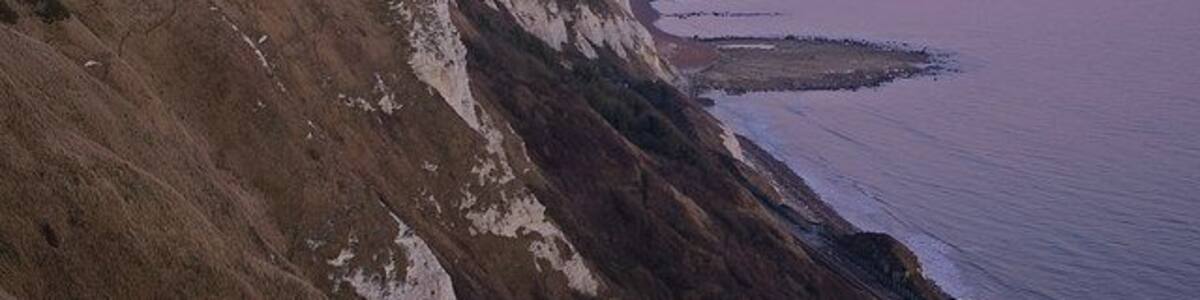 The Warren from near Capel-le-Ferne Taken just after sunset