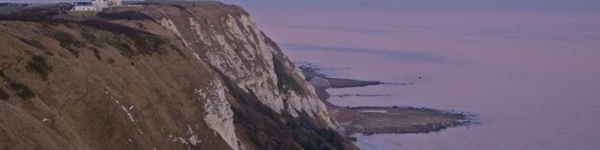 The Warren from near Capel-le-Ferne Taken just after sunset