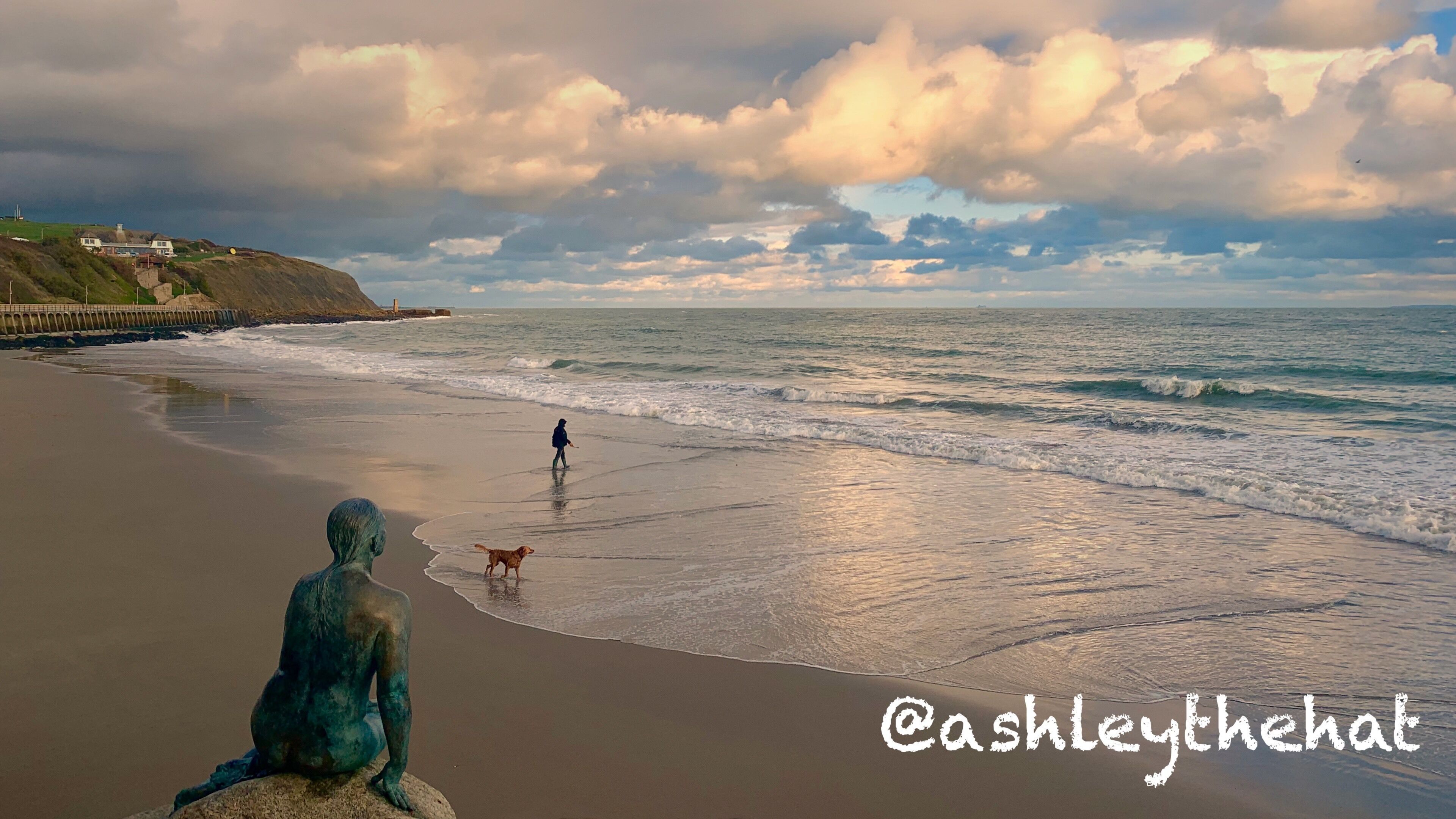 Autumn is a great time for the beach. Head down to Sunny Sands by Folkestone harbour for treats like this.

#trovember #outdoors #beach #clouds #reflection #sea