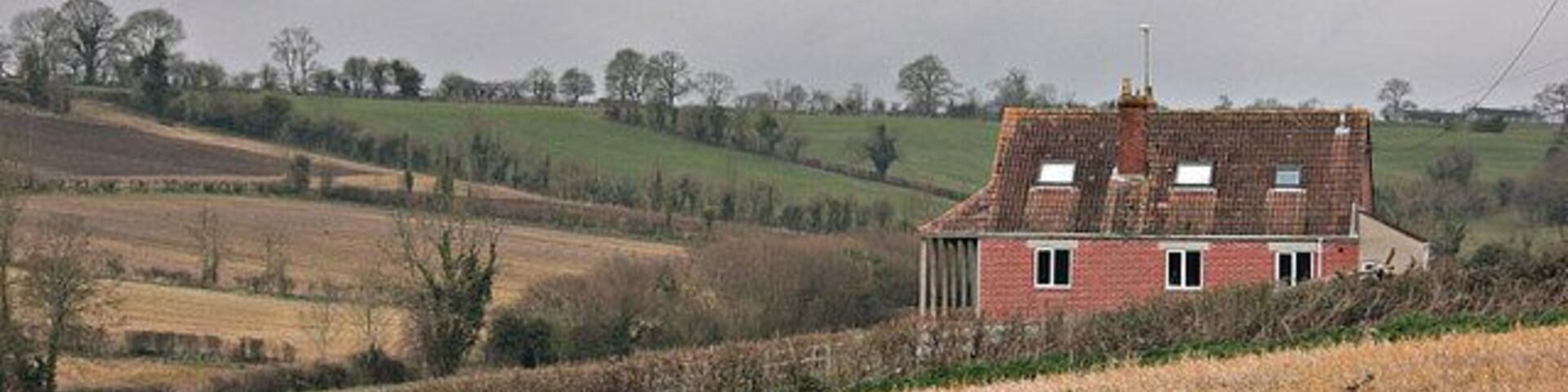 Barrow Hill Farm Viewed from the top of Lower Street near the junction with the lane going to Great Elm.