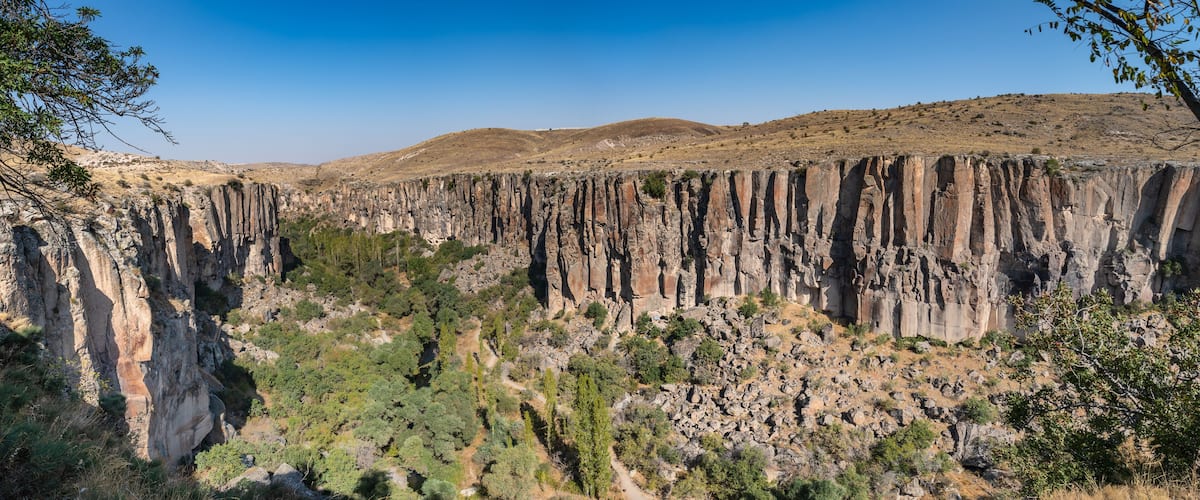 Ihlara canyon in Cappadocia, Aksaray, Turkey.