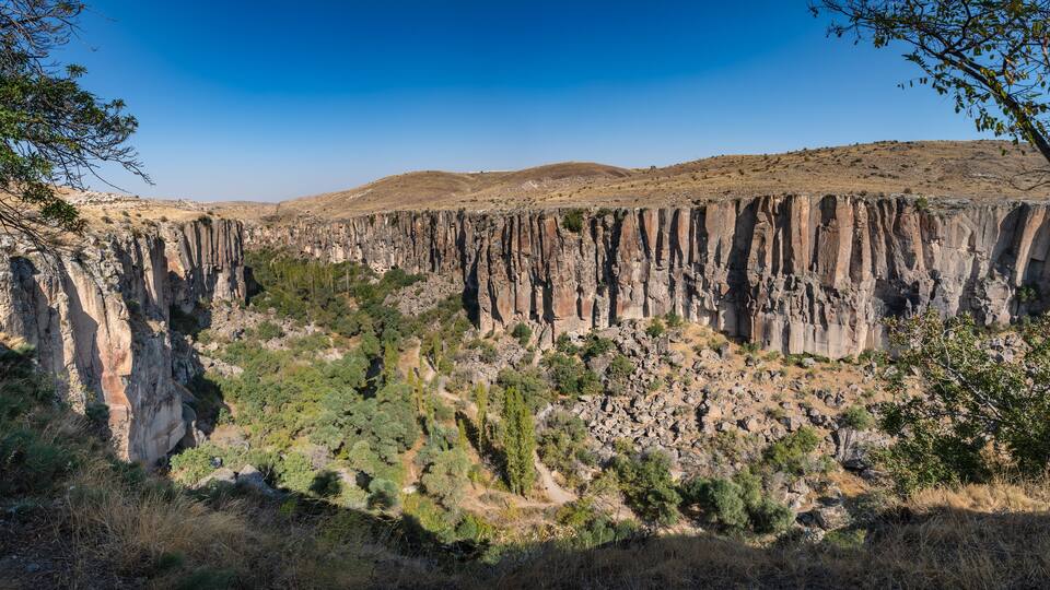 Ihlara canyon in Cappadocia, Aksaray, Turkey.