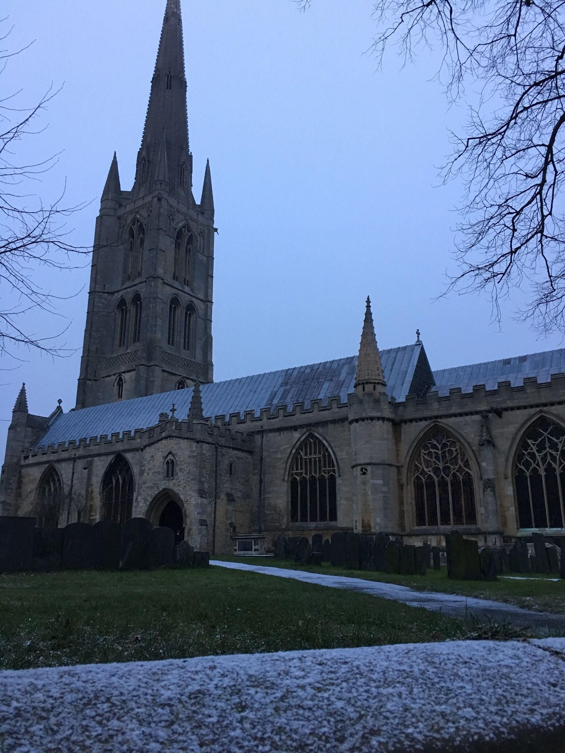Snowy Grantham scene