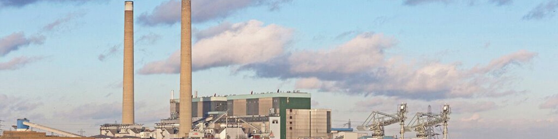 A view across the River Thames estuary to Tilbury Power Station. A very industrial area, but also an area steeped in history.