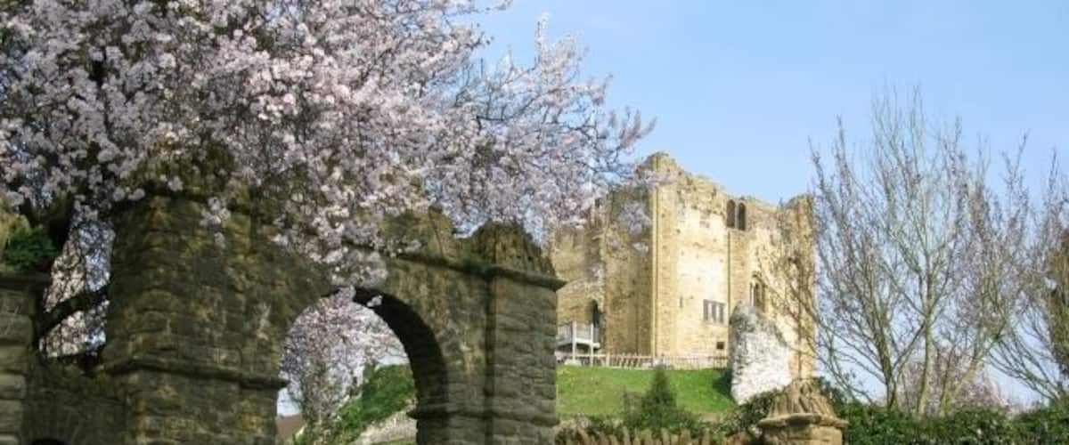 Guildford castle in early spring. Found this shot had already been submitted 1194930 by Colin Smith (no relation) 10 days earlier! Note how much the almond blossom has come out.