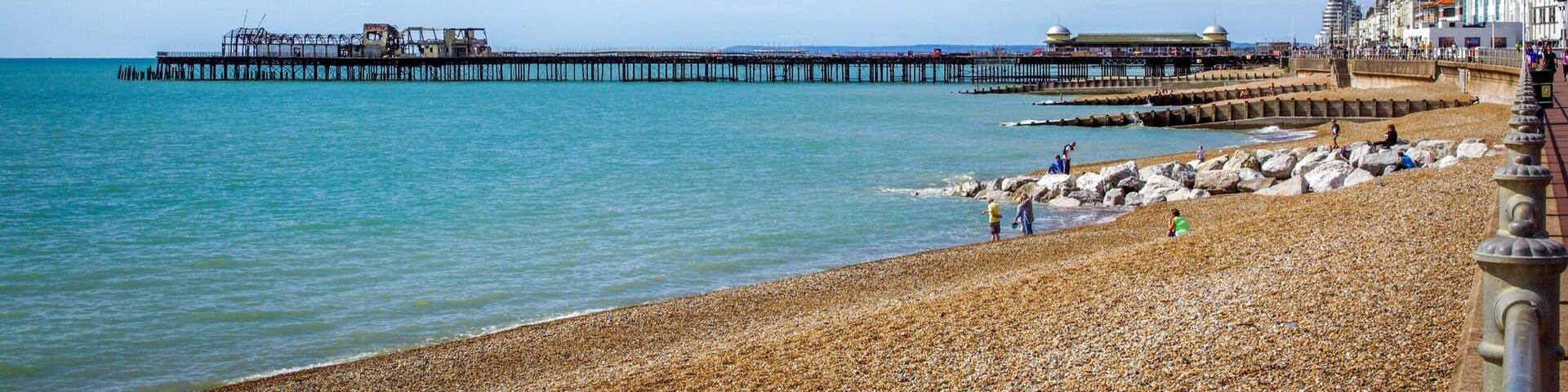 Hastings Beach and Pier.