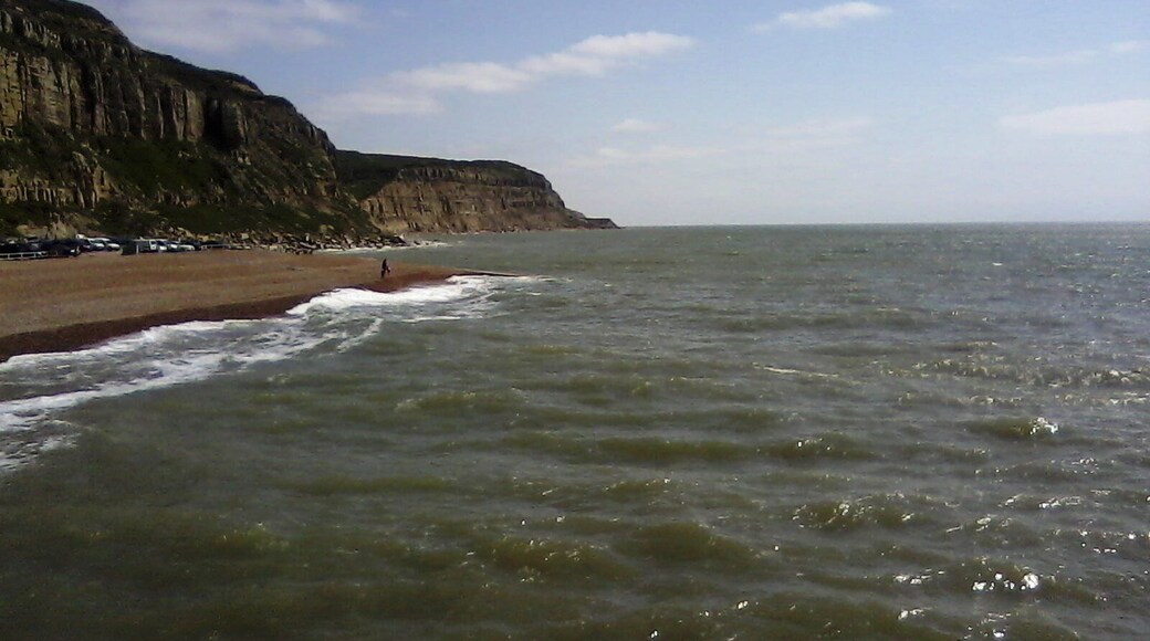 East cliff at Hastings in east Sussex