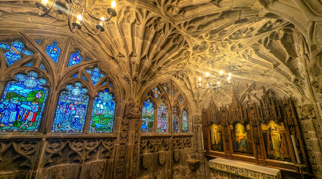 Hereford Cathedral, interior and exterior, England, UK