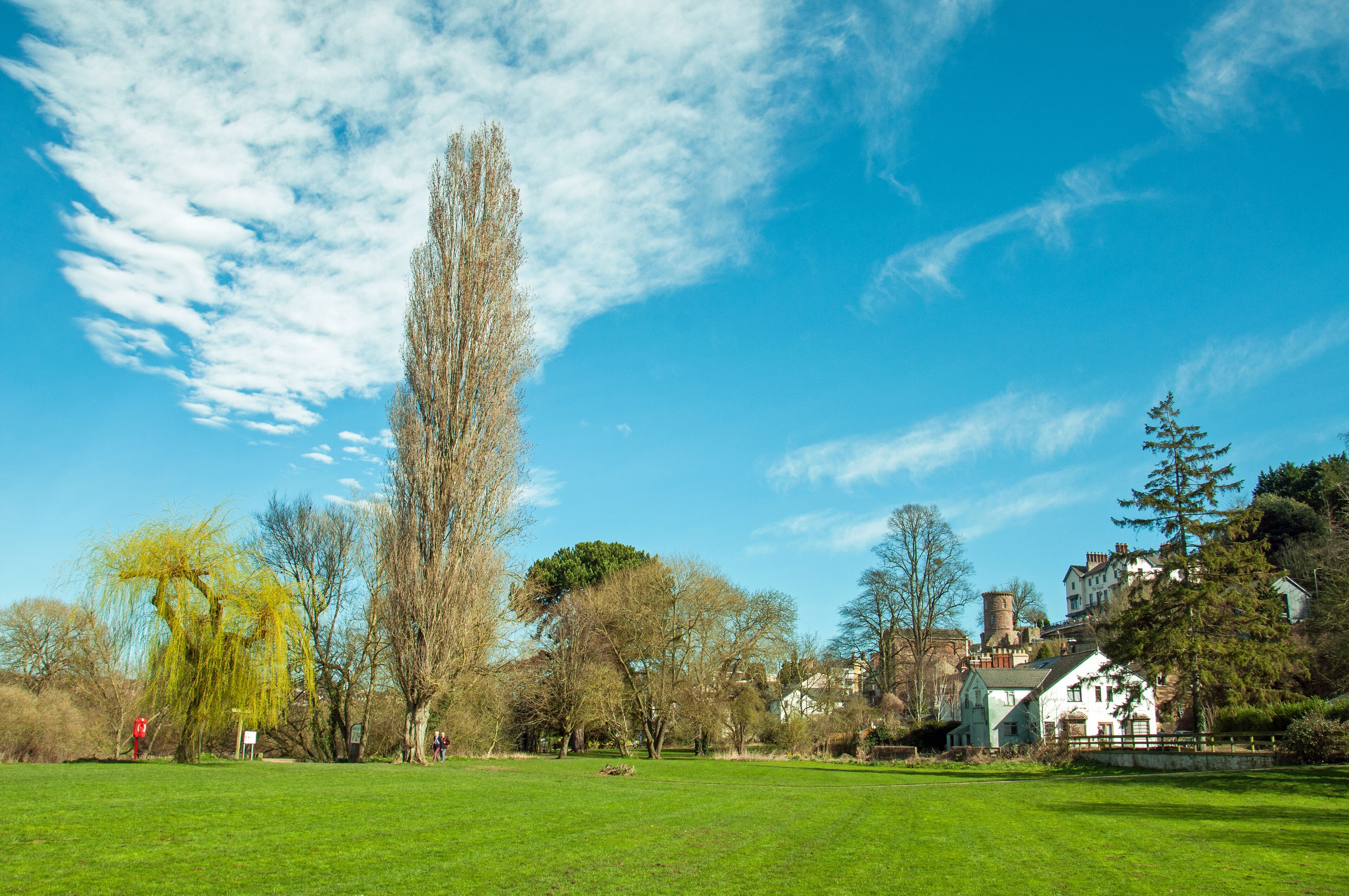 Springtime scenery in Ross-on-Wye, Herefordshire, England