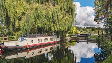 Another section of the canal in Hertford town.