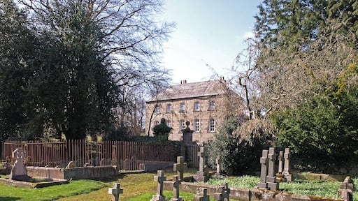 Rectory, Simonburn, near to Simonburn, Northumberland, Great Britain. View from the church yard.
