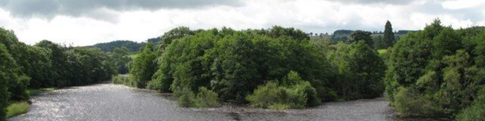 The River North Tyne south of Wark Bridge