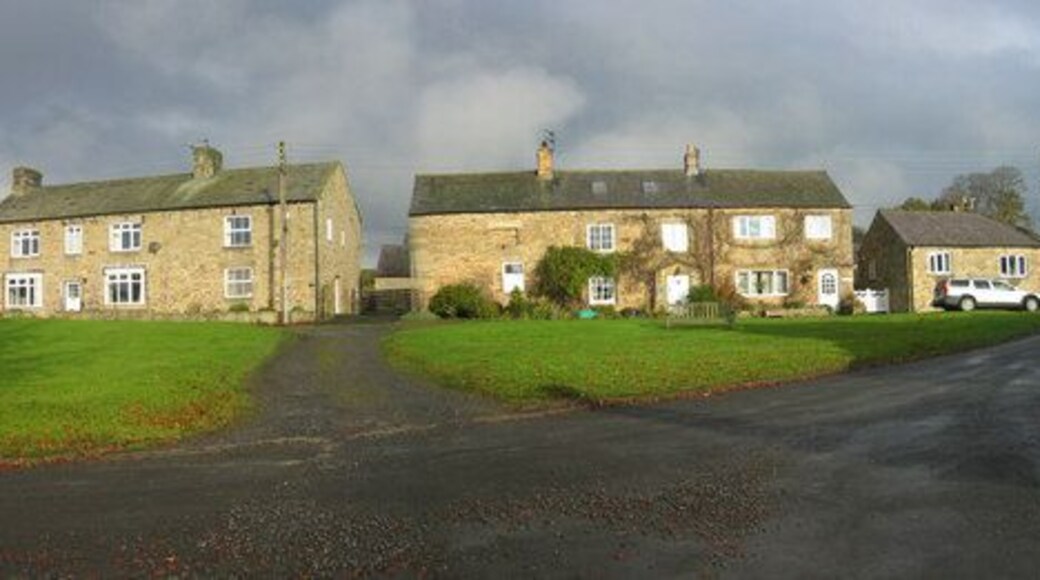 Wall and part of the village green