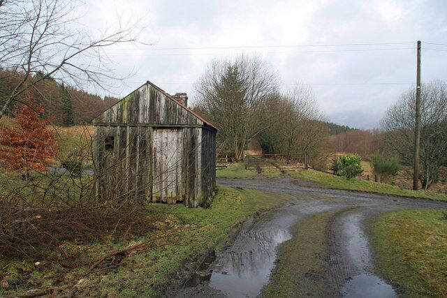 Catcleugh Lineside hut on the disused Border Counties Railway at Catcleugh near Kielder Village.
