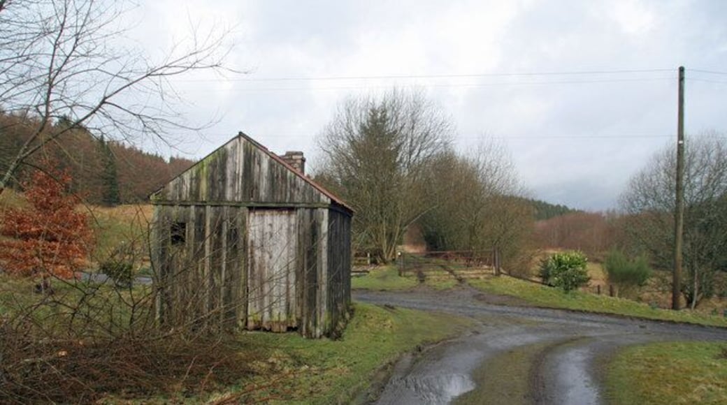 Catcleugh Lineside hut on the disused Border Counties Railway at Catcleugh near Kielder Village.