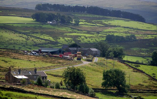 Mount Pleasant View of Mount Pleasant Farm seen from above Keemleyside Hill.