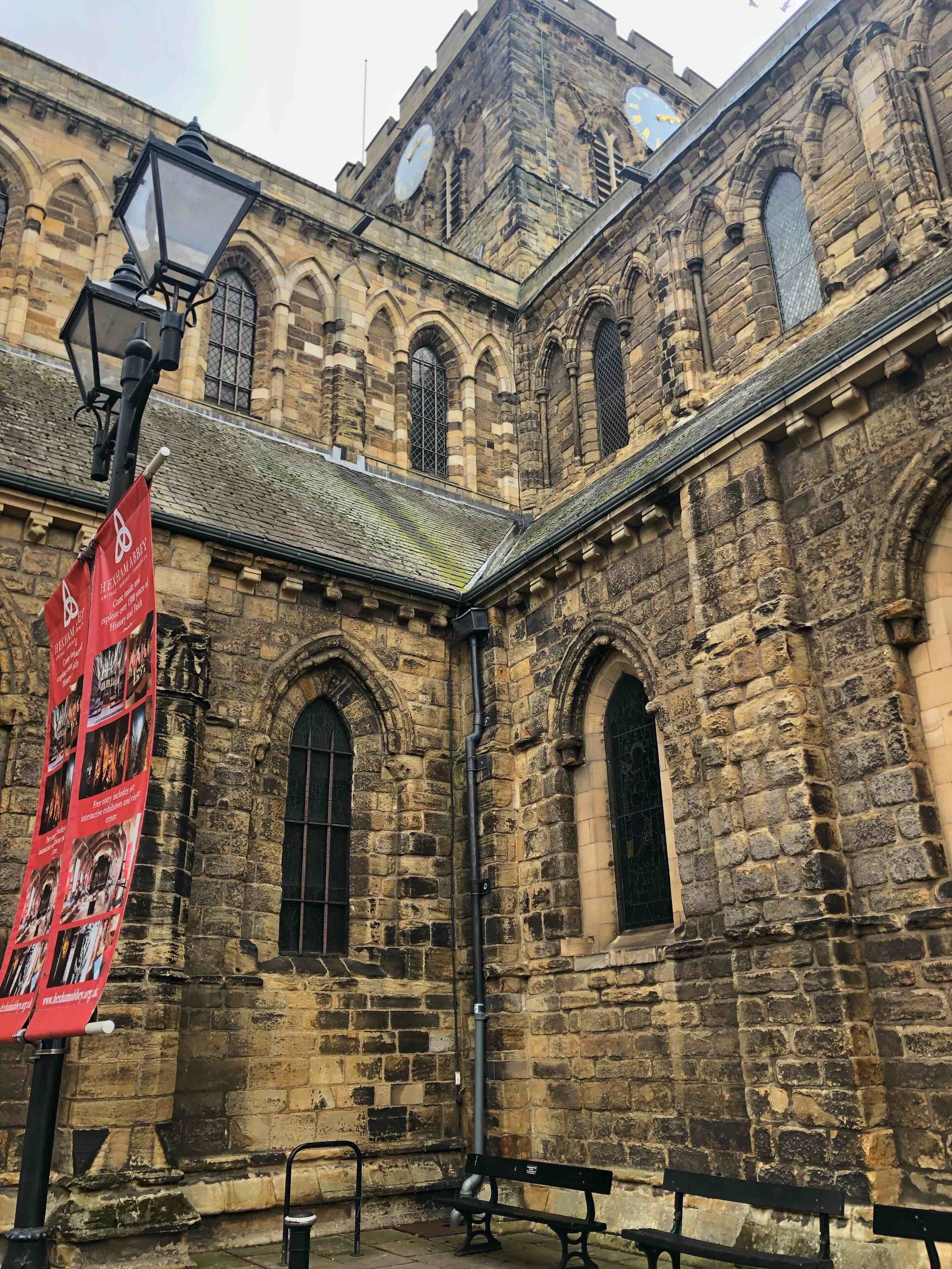 An impressive historical Abbey in Hexham, such a gem in a small town.