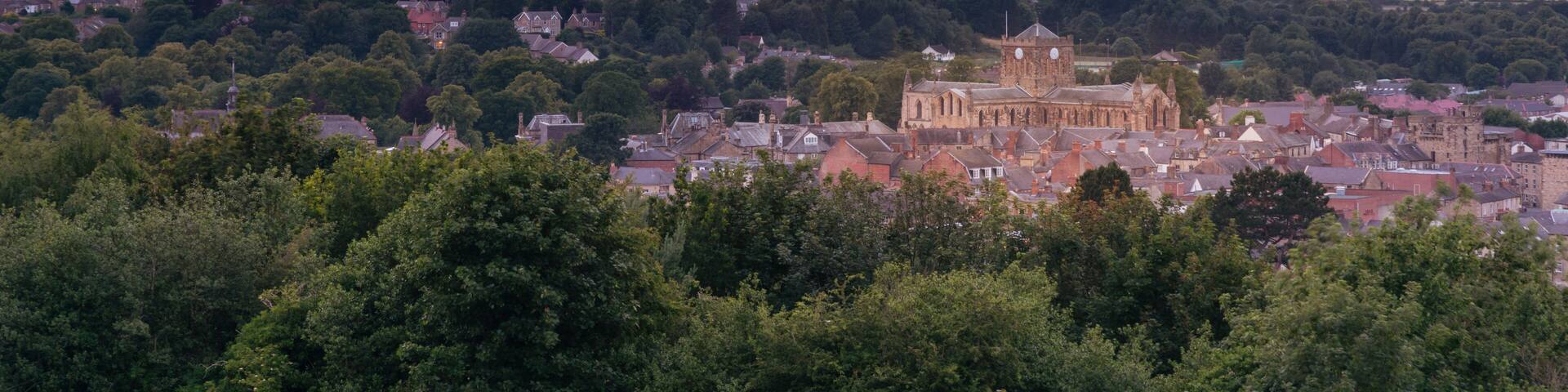 Dusk at Hexham Market Town