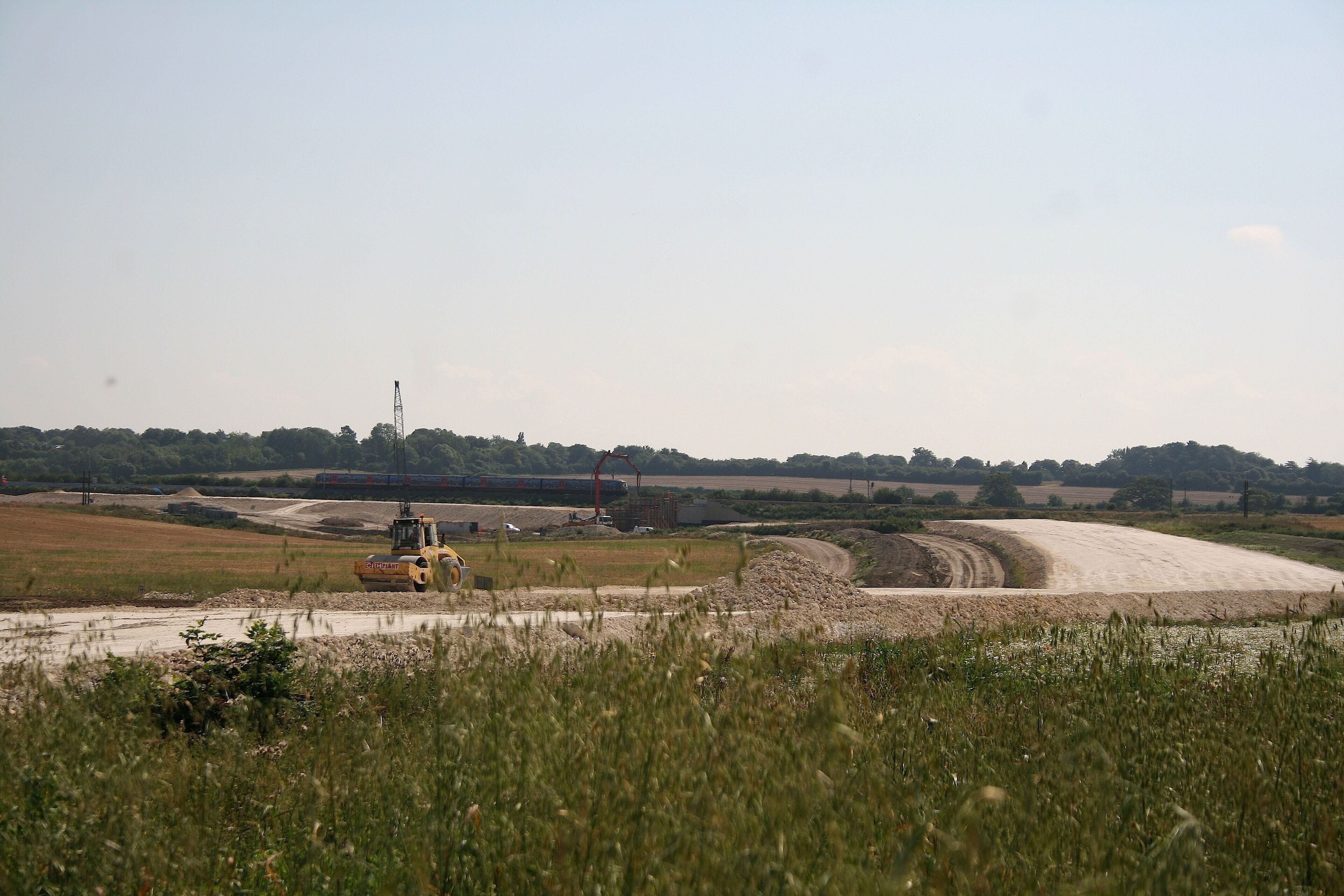 'Hitchin Grade Separation'. View looking east.