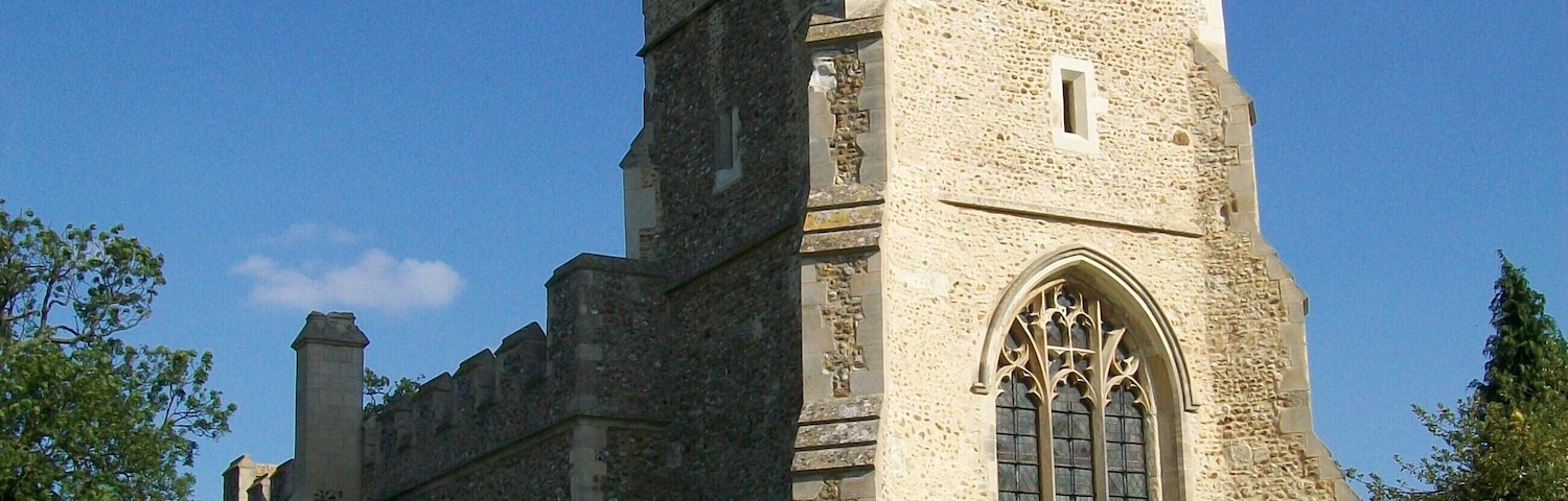 St Mary's, a Norman church in Great Wymondley, 16 August 2010.