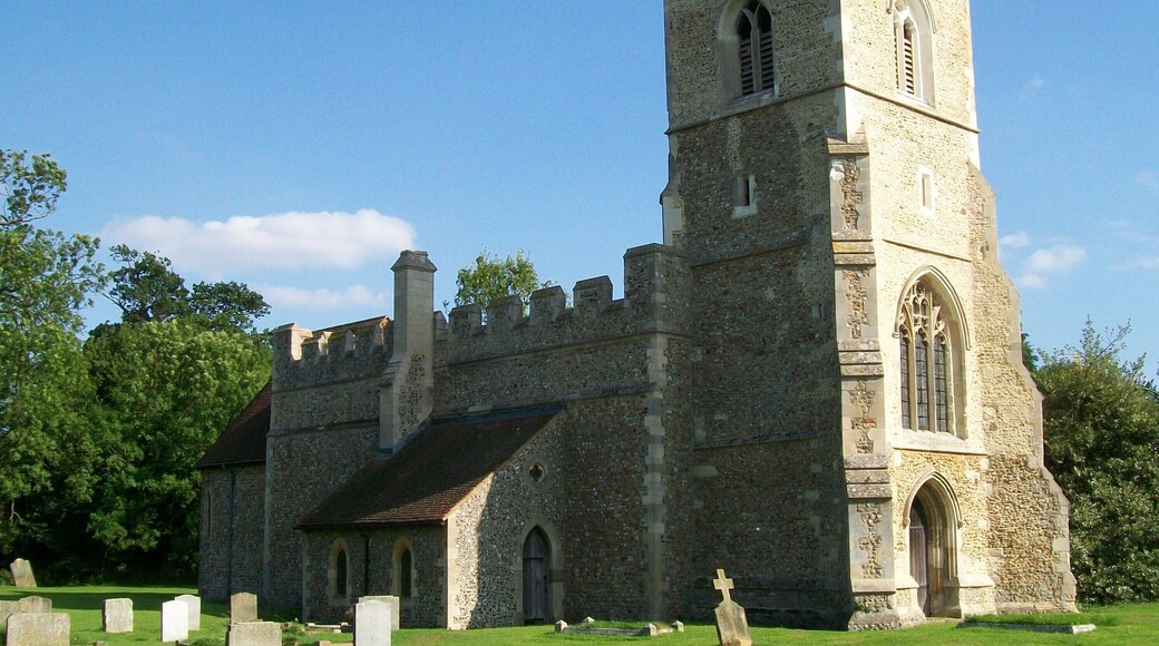 St Mary's church, a Norman church in Great Wymondley, Hertfordshire, 16 August 2010.