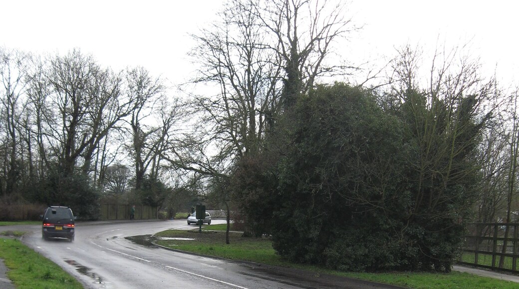 Lee Street, Horley, approaching the bridge over the River Mole The ravages of a cold winter can be seen at the edge of the road. I wonder how long it will be before it is repaired?