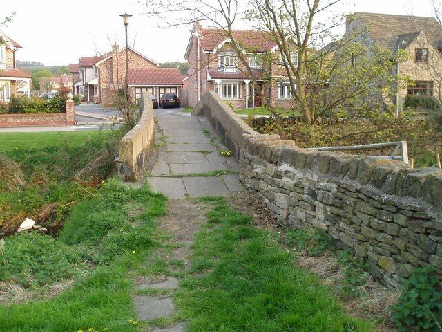 Packhorse bridge over the river Dearne