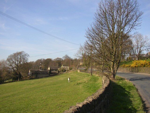 Riley Lane, Kirkburton Tanyard house has a turret on the roof.